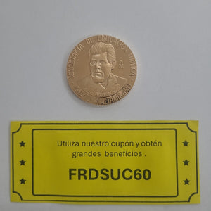 MEDALLA CONMEMORATIVA ORO 21 K 41,90 GRMS (SEMINUEVO)