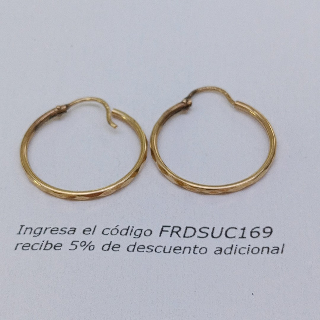ARRACADAS PAR ORO 10 K 1,10 GRMS (SEMINUEVO)