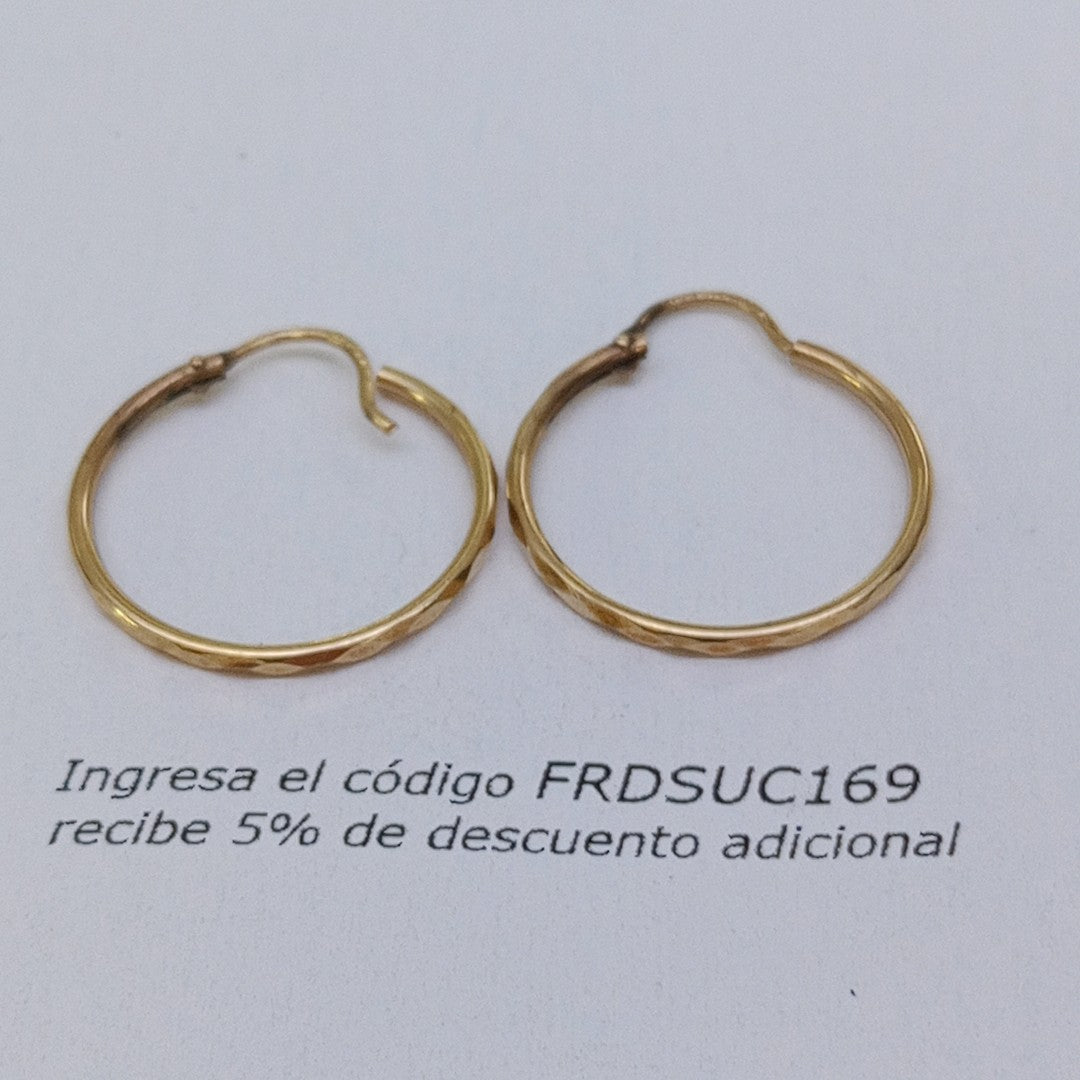 ARRACADAS PAR ORO 10 K 1,10 GRMS (SEMINUEVO)