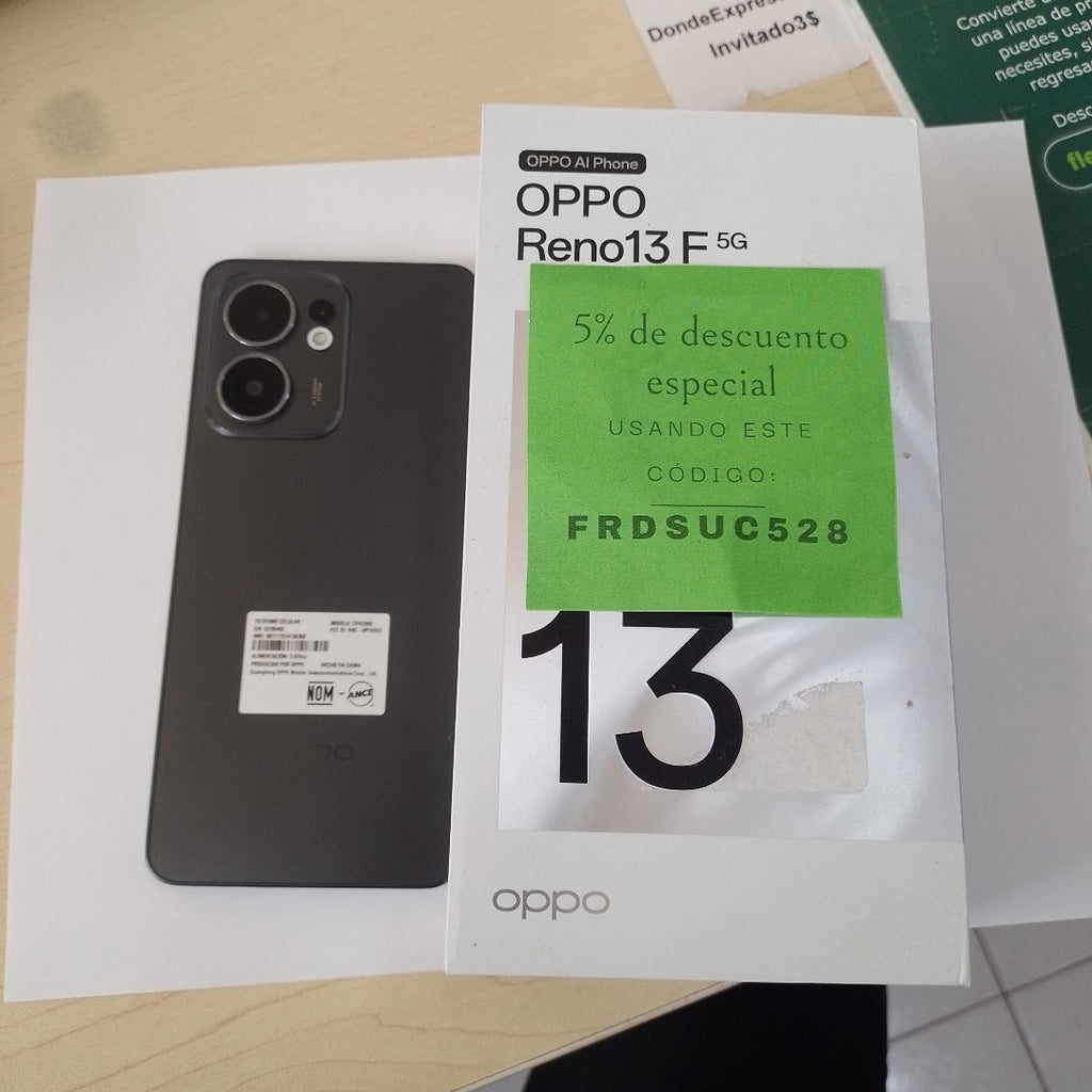 CELULAR OPPO RENO 13F 5G CPH2699 (2025) 256 GB 12 GB RAM (SEMINUEVO)