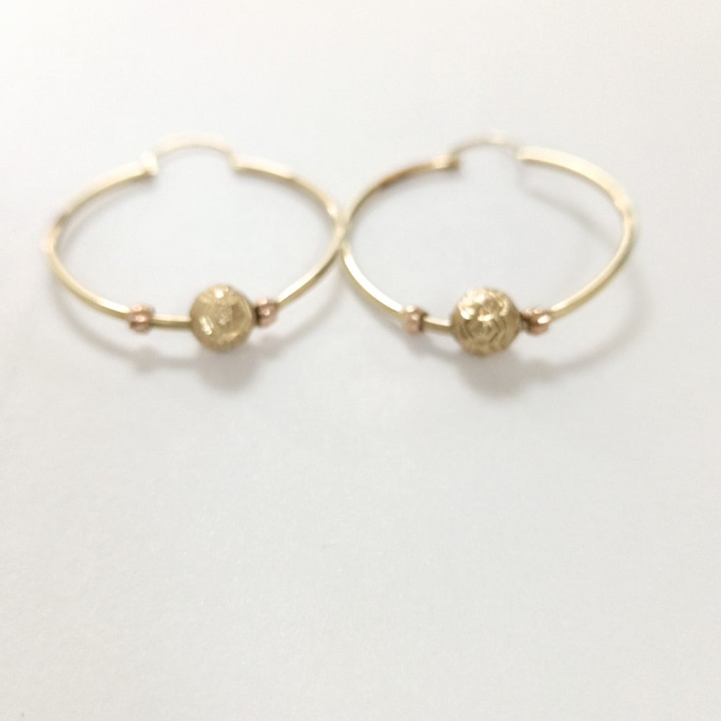 ARRACADAS PAR ORO 14 K 2.7 GRMS (SEMINUEVO)