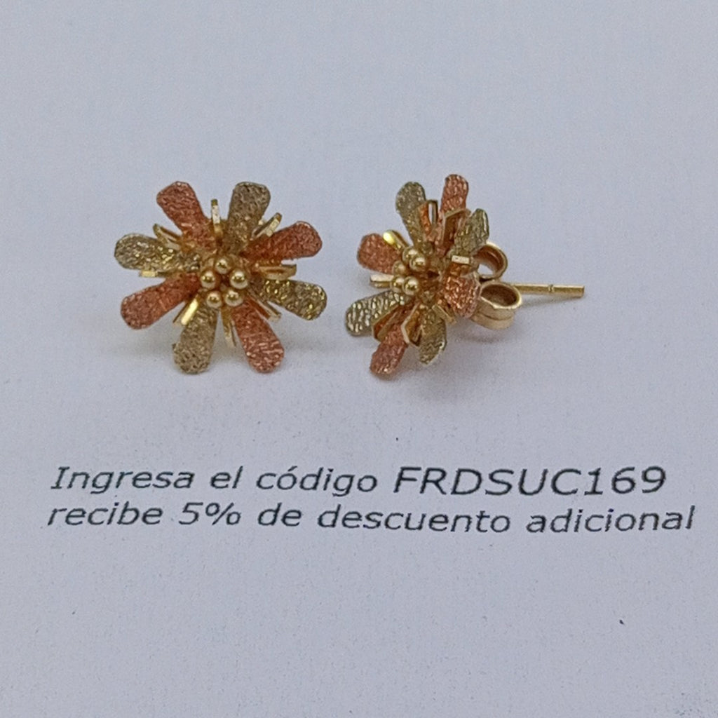 BROQUELES PAR ORO 14 K 2.3 GRMS (SEMINUEVO)