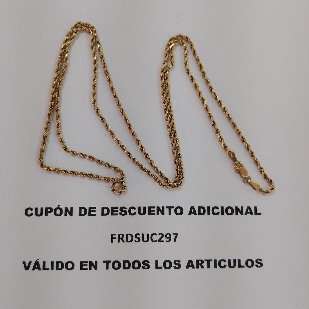 CADENA ORO 14 K 8,90 GRMS (SEMINUEVO)