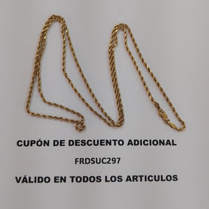 CADENA ORO 14 K 8,90 GRMS (SEMINUEVO)