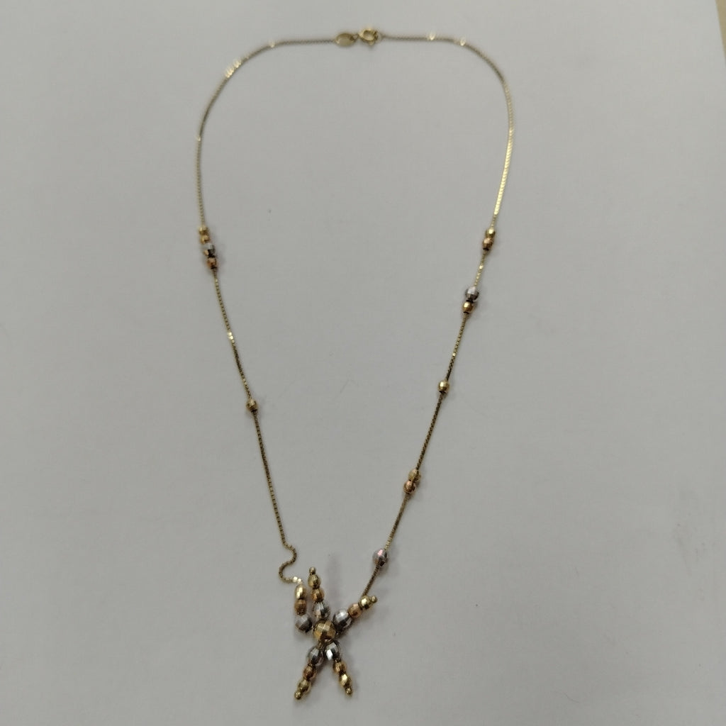 GARGANTILLA ORO, ORO COMBINADO 10 K 4.2 GRMS (SEMINUEVO)