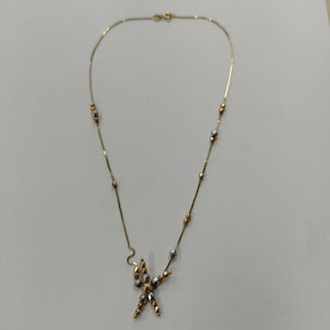 GARGANTILLA ORO, ORO COMBINADO 10 K 4.2 GRMS (SEMINUEVO)