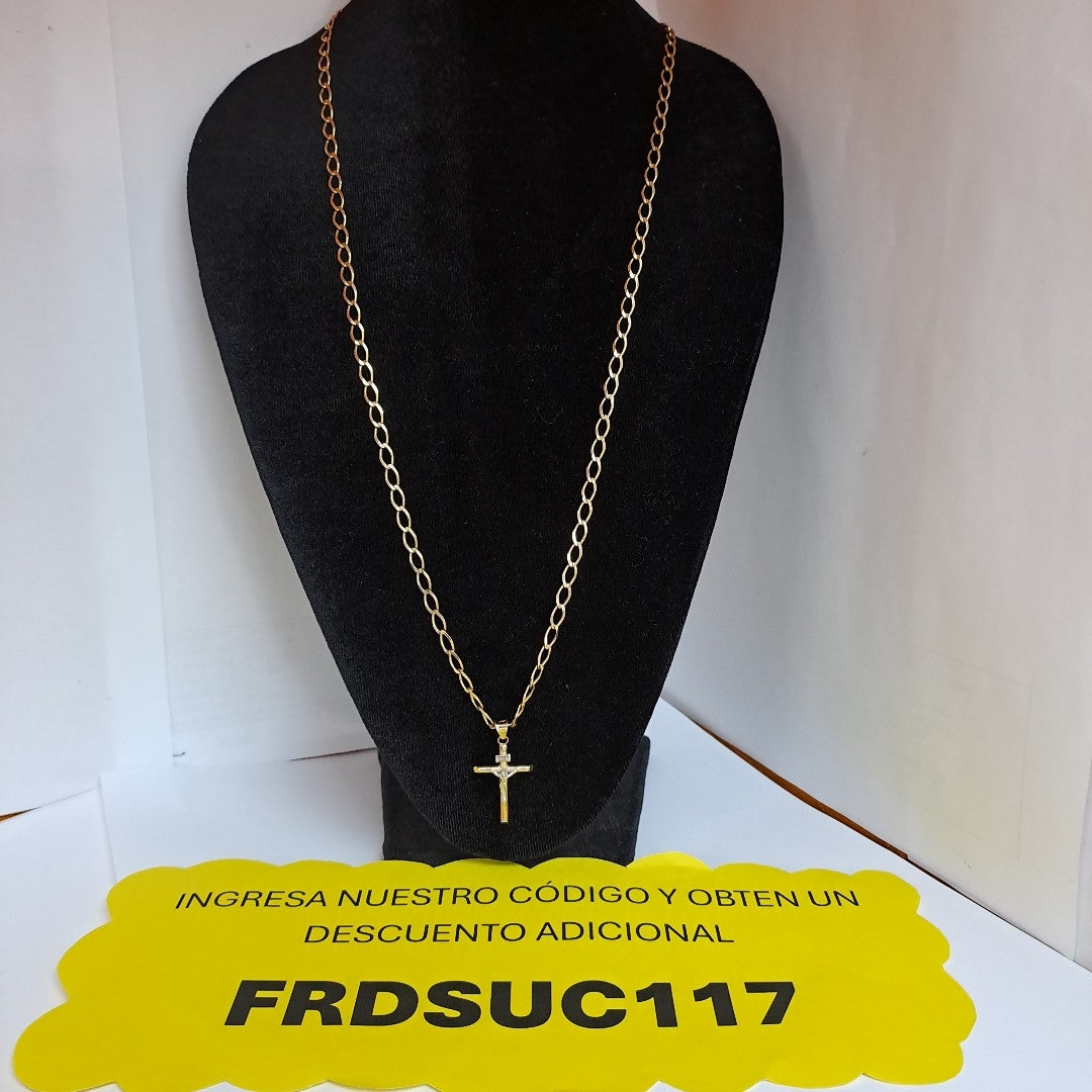 CADENA, CRISTO ORO 10 K 9.2 GRMS (SEMINUEVO)