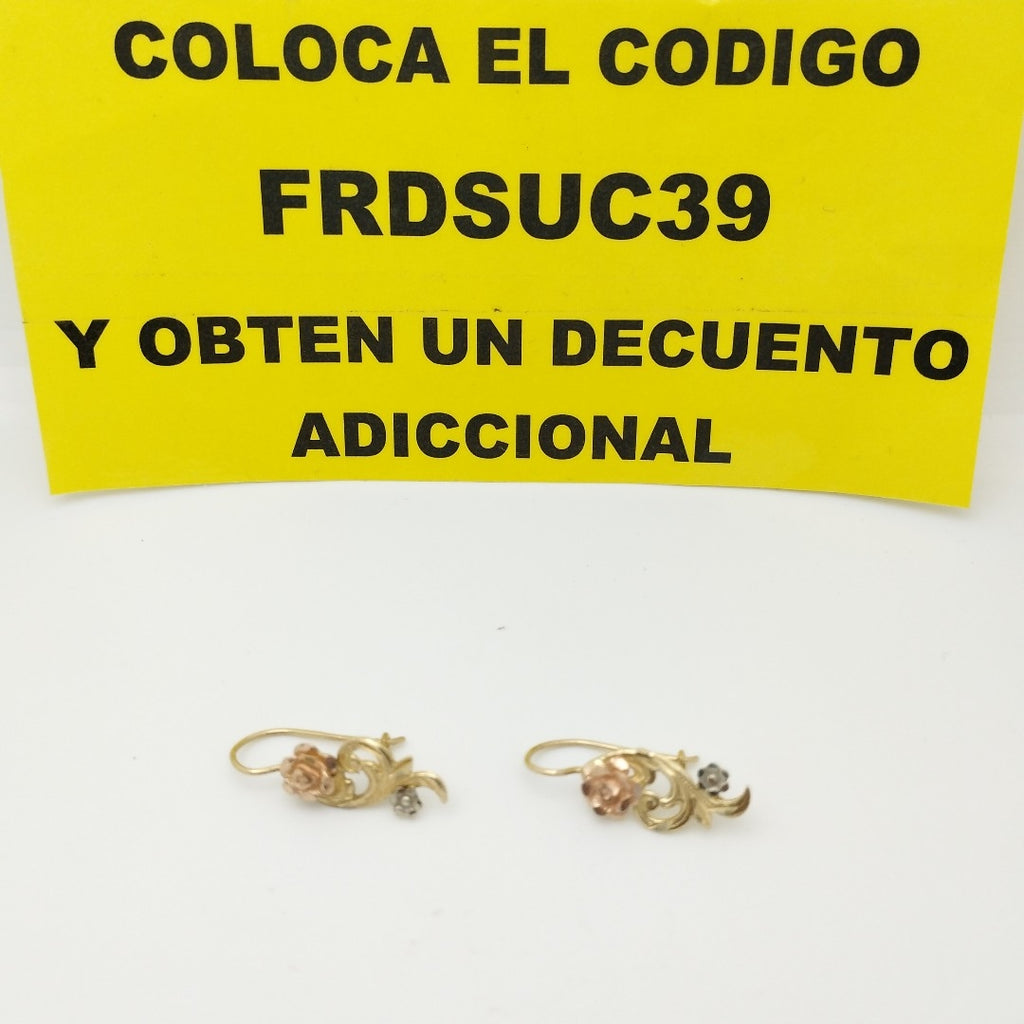 ARETES PAR ORO 14 K 2.8 GRMS (SEMINUEVO)