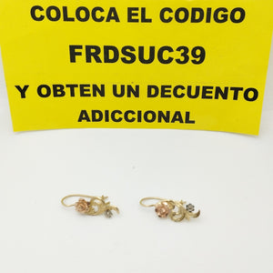 ARETES PAR ORO 14 K 2.8 GRMS (SEMINUEVO)