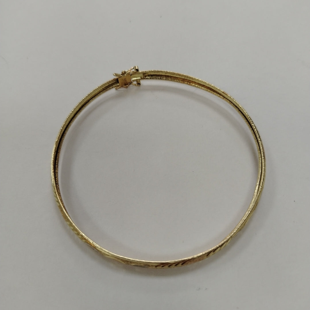 PULSERA RIGIDA ORO, ORO COMBINADO 10 K 5.5 GRMS (SEMINUEVO)