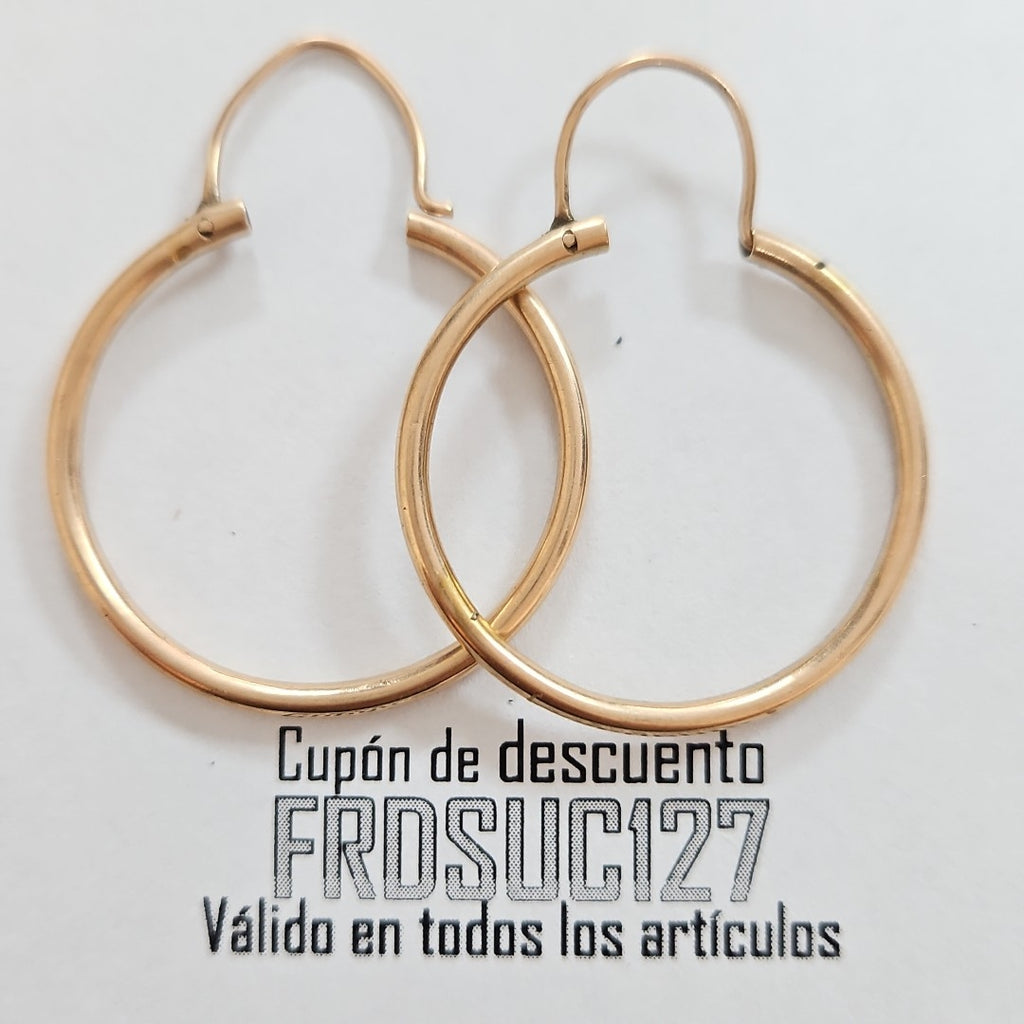 ARRACADAS PAR ORO 10 K 2.8 GRMS (SEMINUEVO)