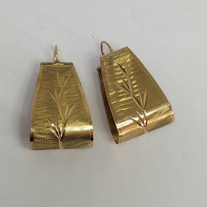 ARRACADAS PAR ORO 8 K 7,20 GRMS (SEMINUEVO)