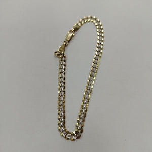 PULSERA ORO, RODIADO 10 K 5.6 GRMS (SEMINUEVO)