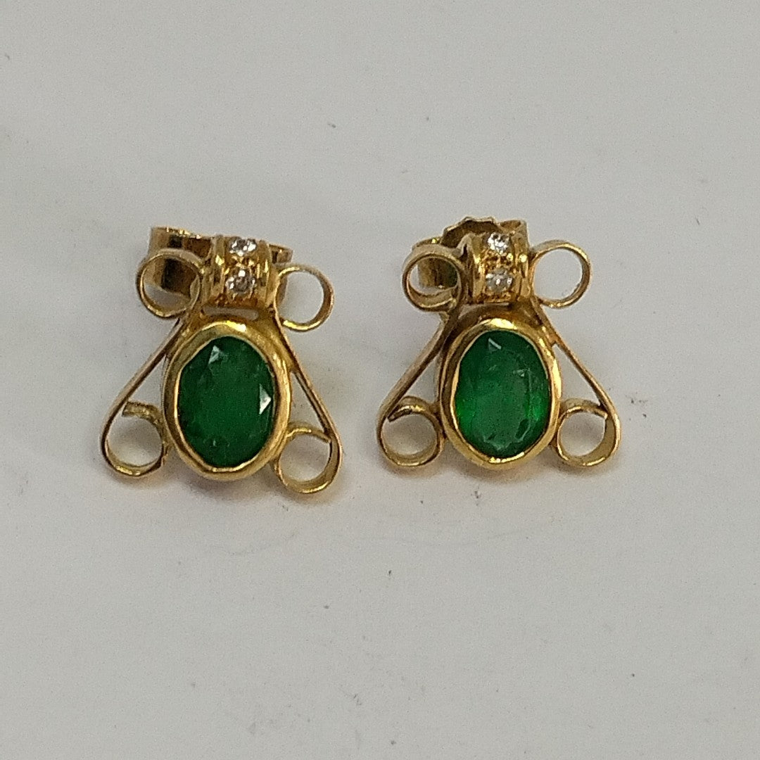 BROQUELES PAR ORO 18 K 3,20 GRMS (SEMINUEVO)