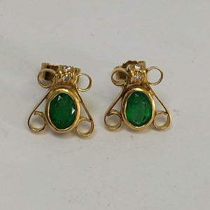 BROQUELES PAR ORO 18 K 3,20 GRMS (SEMINUEVO)