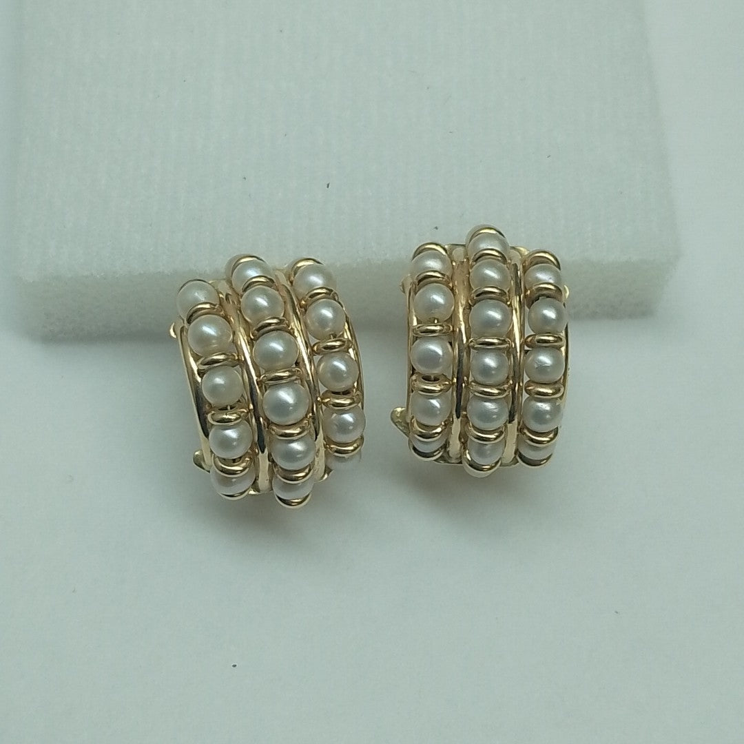 ARETES PAR ORO 14 K 8,90 GRMS (SEMINUEVO)