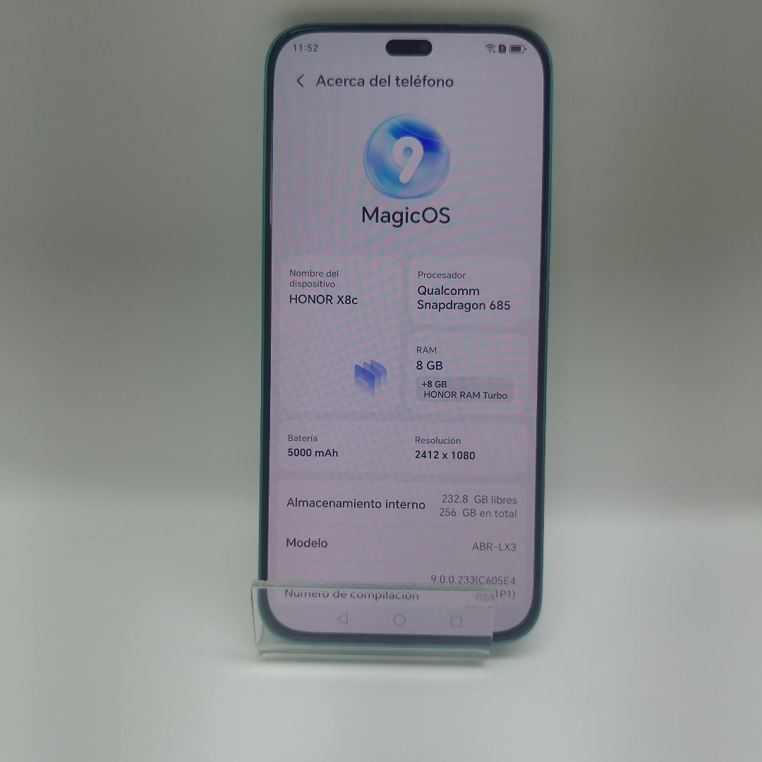 CELULAR HONOR X8C ABR-LX3 (2025) 256 GB 8 GB RAM (SEMINUEVO)