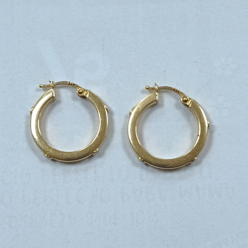 ARRACADAS PAR ORO 14 K 2.4 GRMS (SEMINUEVO)