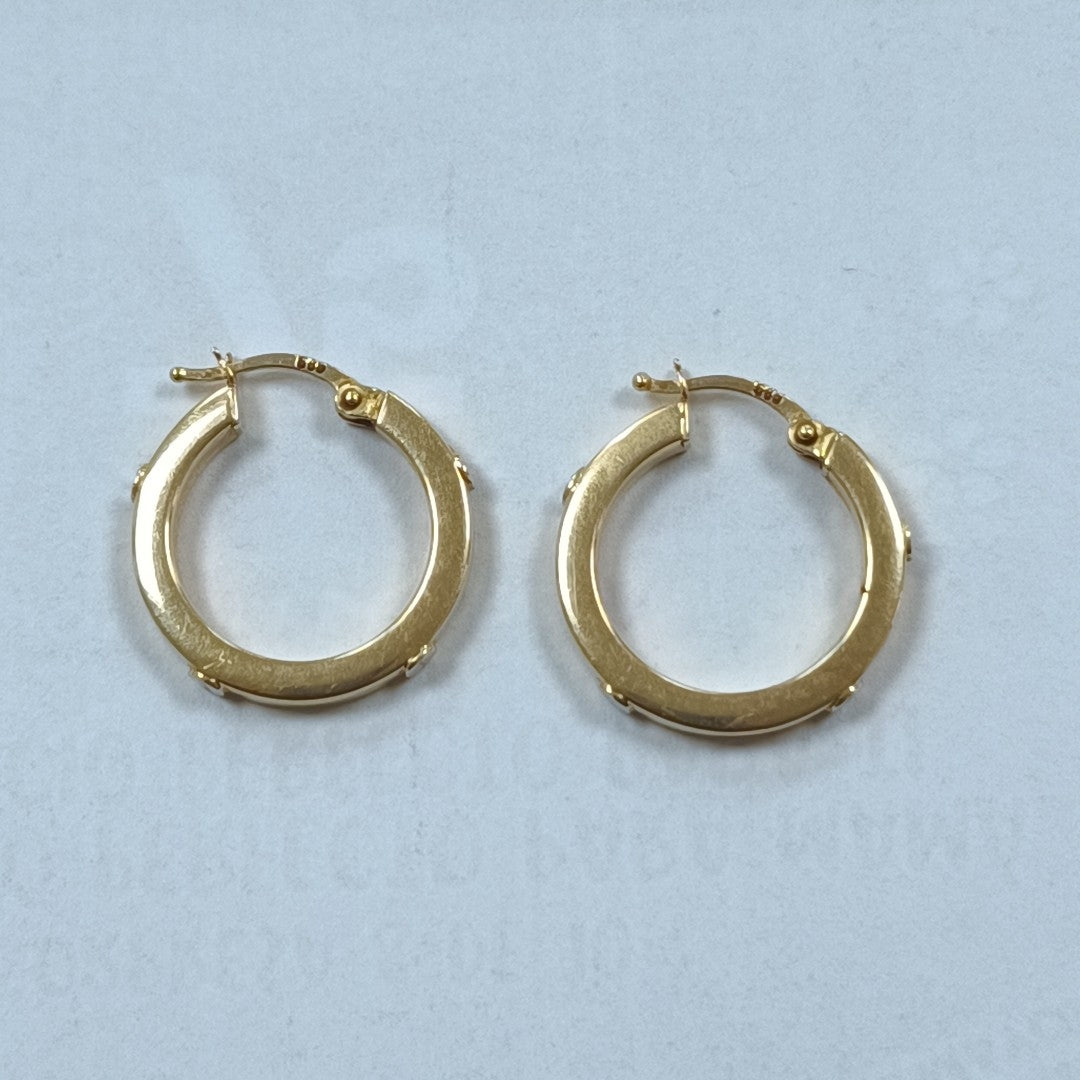ARRACADAS PAR ORO 14 K 2.4 GRMS (SEMINUEVO)
