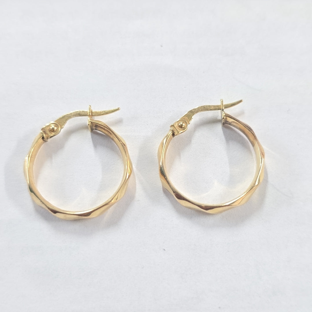 ARRACADAS PAR ORO 14 K 1.1 GRMS (SEMINUEVO)