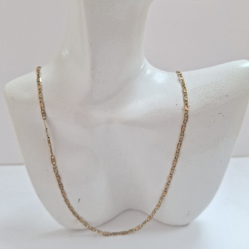 CADENA ORO COMBINADO 14 K 3,60 GRMS (SEMINUEVO)