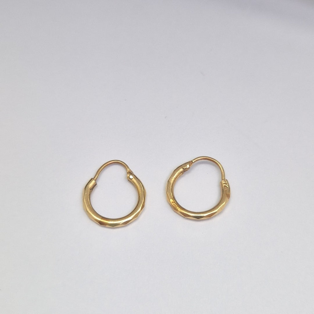 ARRACADAS PAR ORO 14 K 0.9 GRMS (SEMINUEVO)