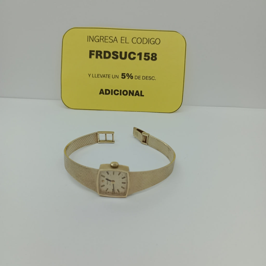 RELOJ CAJA Y PULSO ORO ORO 14 K 32.2 GRMS (SEMINUEVO)