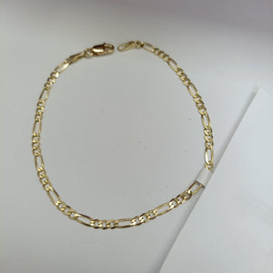 PULSERAS 3X1 ORO 14K 18 CM 1.8 GR (NUEVO)