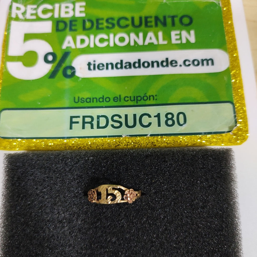 ANILLITO ORO COMBINADO 14 K 1.6 GRMS (SEMINUEVO)