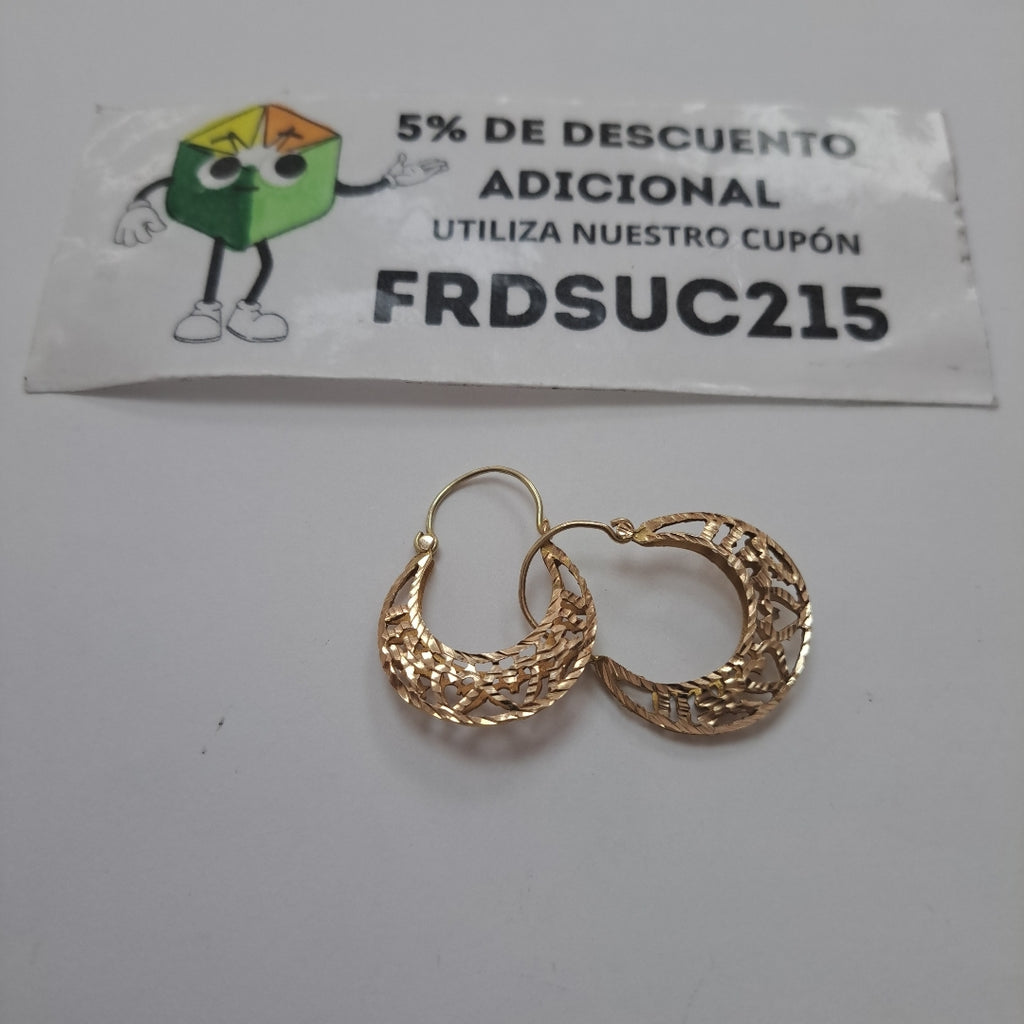 ARRACADAS PAR ORO 8 K 3.7 GRMS (SEMINUEVO)