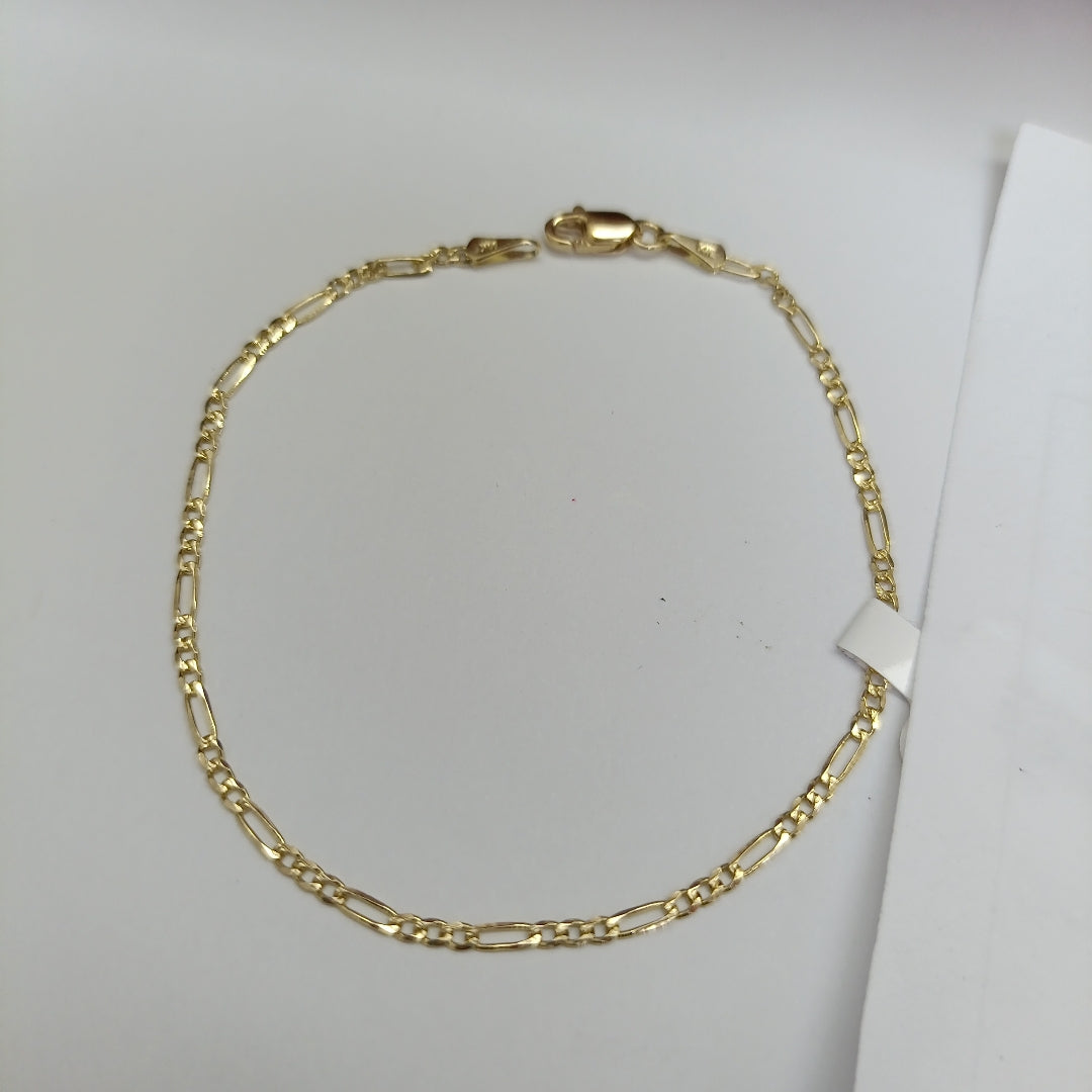 PULSERAS 3X1 ORO 14K 18 CM 1.5 GR (NUEVO)