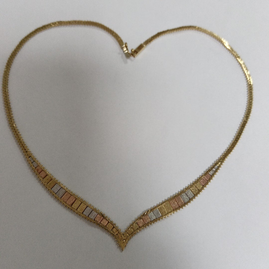 GARGANTILLA ORO COMBINADO 14 K 14.1 GRMS (SEMINUEVO)