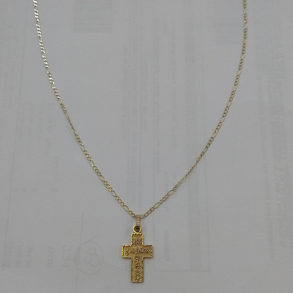 CADENA, CRUZ ORO 10 K 3.8 GRMS (SEMINUEVO)
