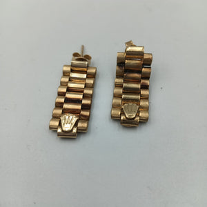 AHOGADOR, ARETES PAR ORO 10 K 8.7 GRMS (SEMINUEVO)