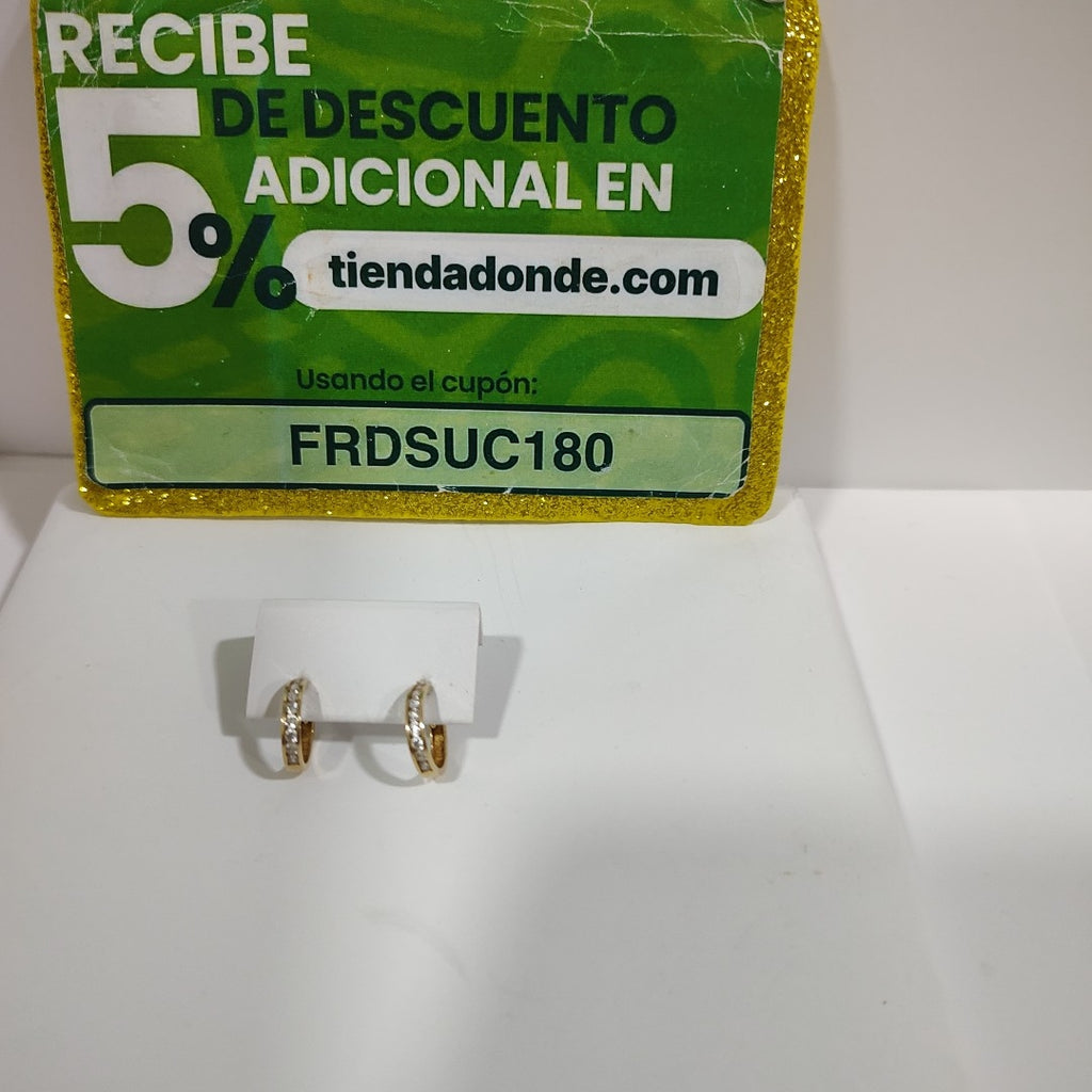 ARRACADAS PAR ORO 14 K 1,10 GRMS (SEMINUEVO)
