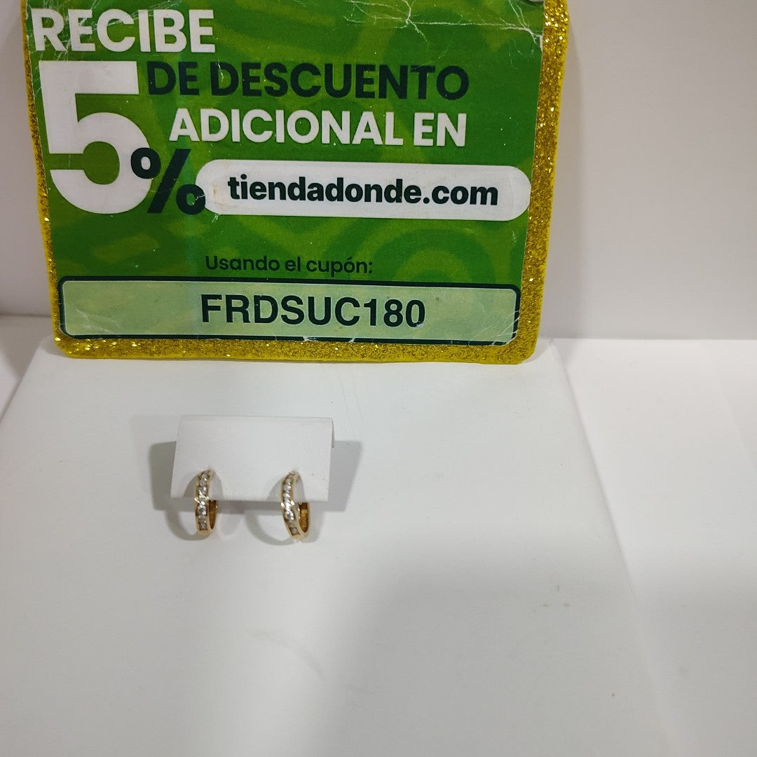 ARRACADAS PAR ORO 14 K 1,10 GRMS (SEMINUEVO)
