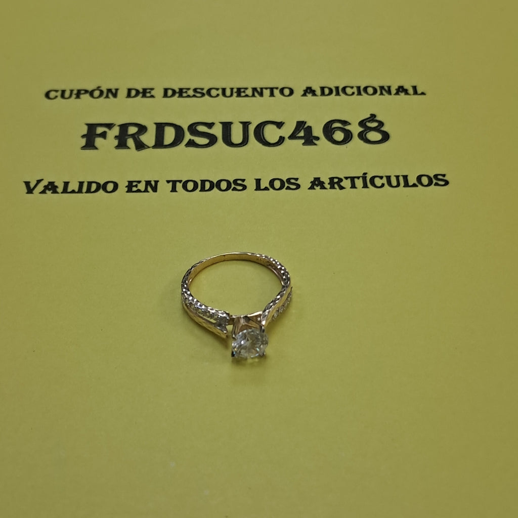 ANILLO ORO 14 K 2.4 GRMS (SEMINUEVO)