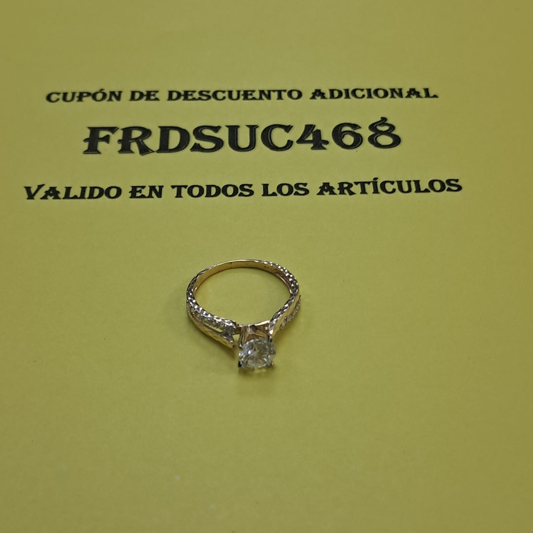 ANILLO ORO 14 K 2.4 GRMS (SEMINUEVO)
