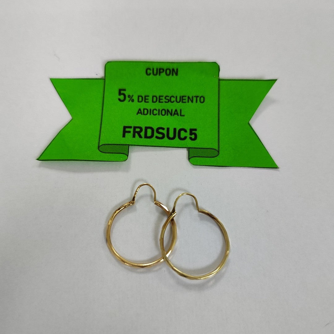 ARRACADAS PAR ORO 14 K 1.4 GRMS (SEMINUEVO)