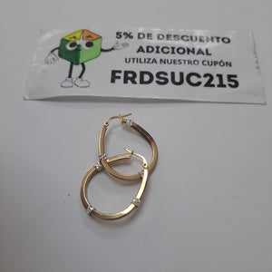 ARRACADAS PAR ORO 8 K 2.3 GRMS (SEMINUEVO)