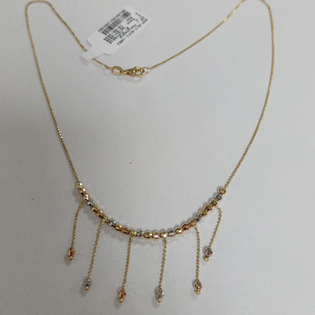 GARGANTILLA ORO COMBINADO 14 K 4,60 GRMS (SEMINUEVO)