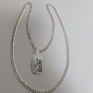 CADENA TEJIDO BARBADO PLATA .925 60 CM 13.8 GR (NUEVO)