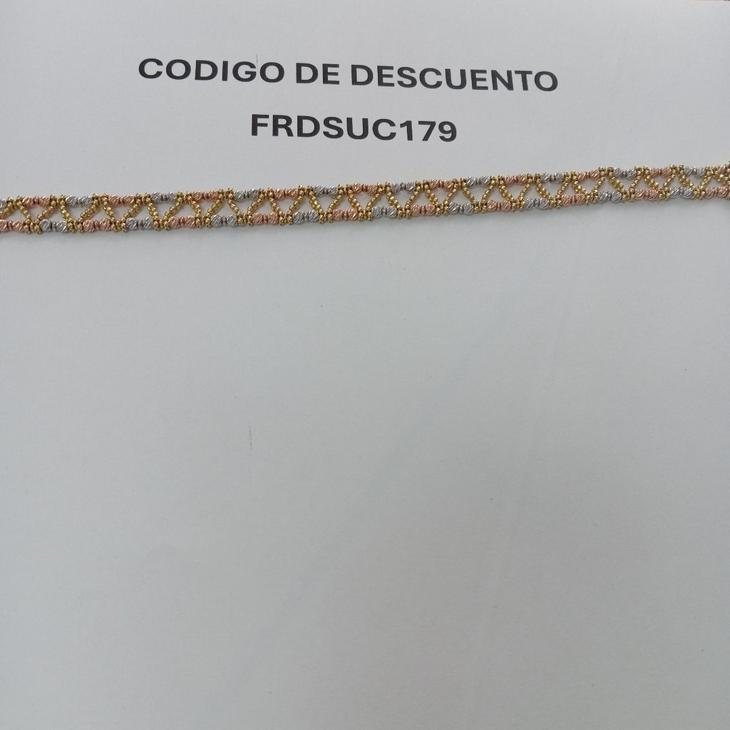 PULSERA ORO COMBINADO 14 K 12,70 GRMS (SEMINUEVO)