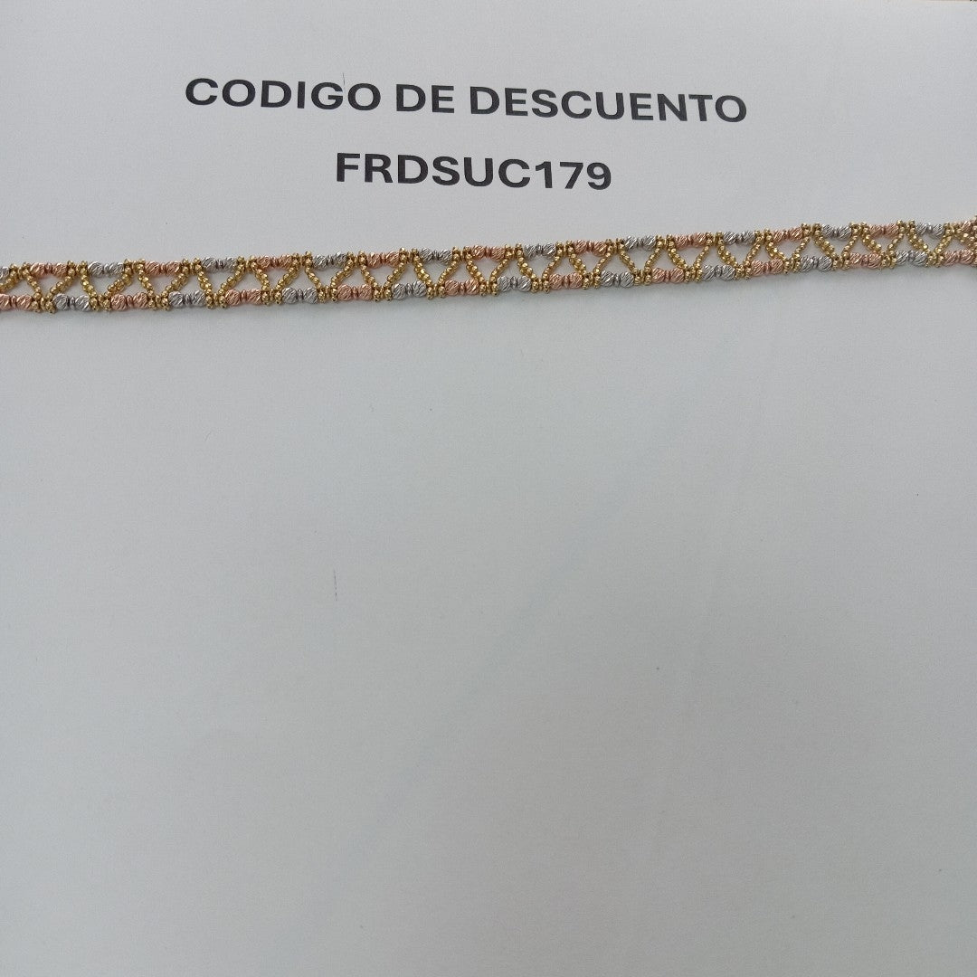 PULSERA ORO COMBINADO 14 K 12,70 GRMS (SEMINUEVO)