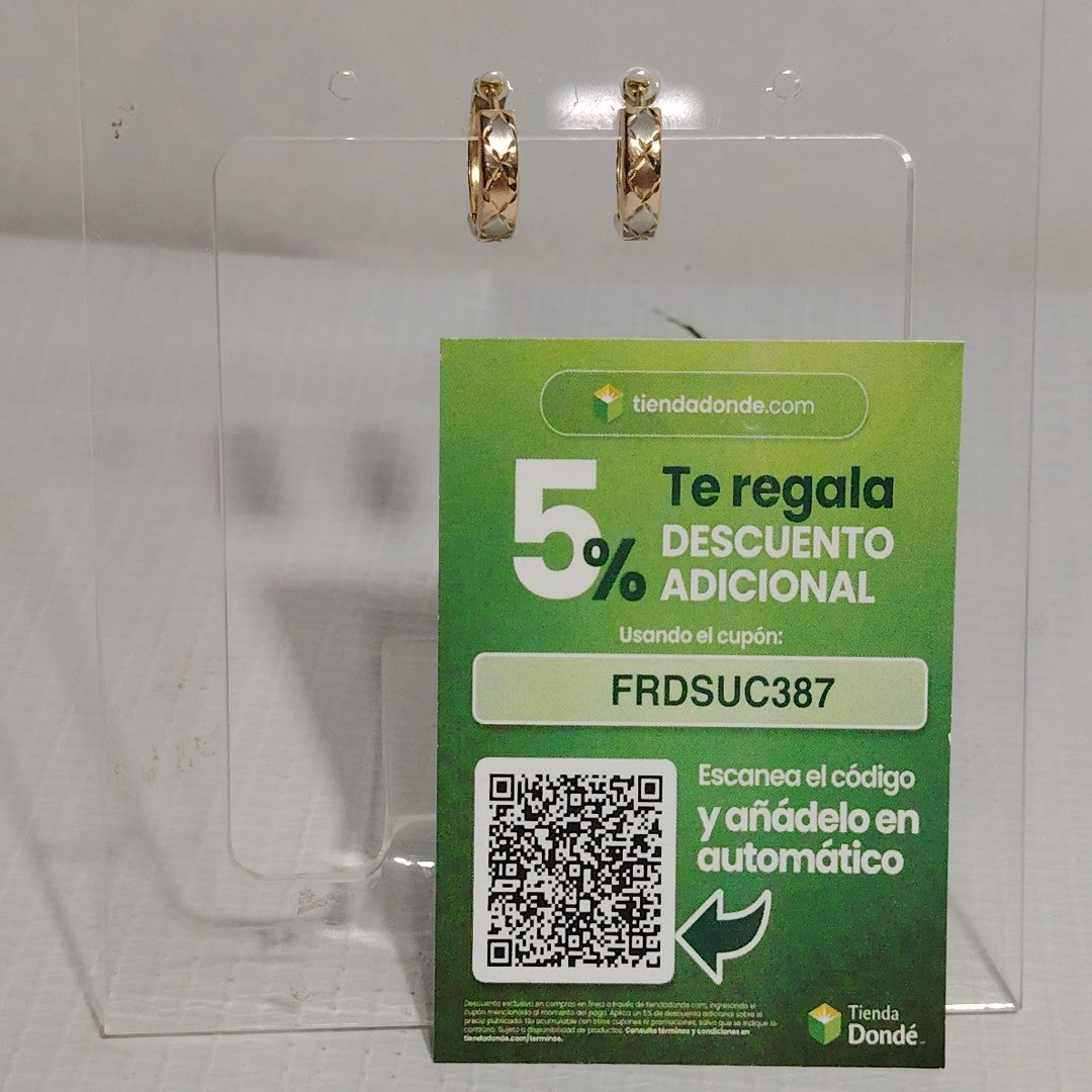 ARRACADAS PAR ORO 14 K 1,50 GRMS (SEMINUEVO)