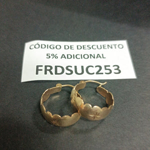 ARRACADAS PAR ORO 8 K 3,50 GRMS (SEMINUEVO)