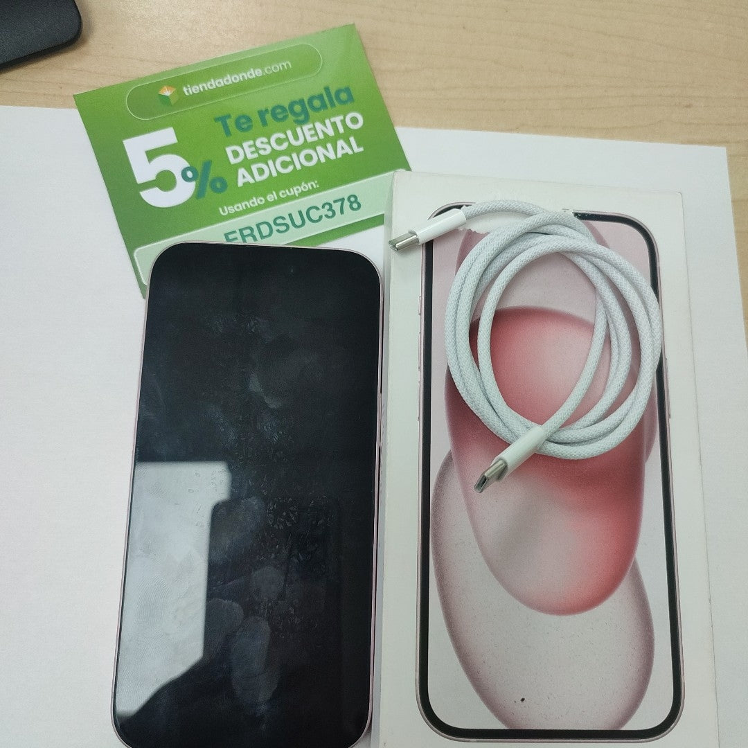 CELULAR APPLE IPHONE 15 A3089 (2023) 256 GB 6 GB RAM (SEMINUEVO)