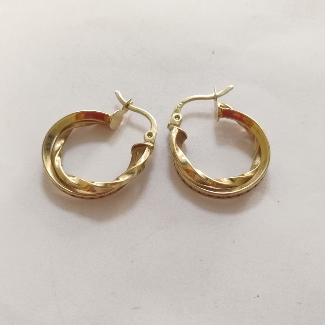 ARRACADAS PAR ORO 14 K 2.8 GRMS (SEMINUEVO)