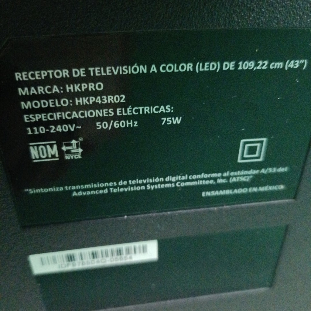 PANTALLA HKPRO HKP43R02 43" LED FULL HD (SEMINUEVO)