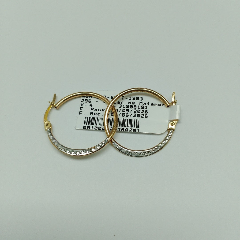 ARRACADAS PAR ORO 14 K 1,30 GRMS (SEMINUEVO)